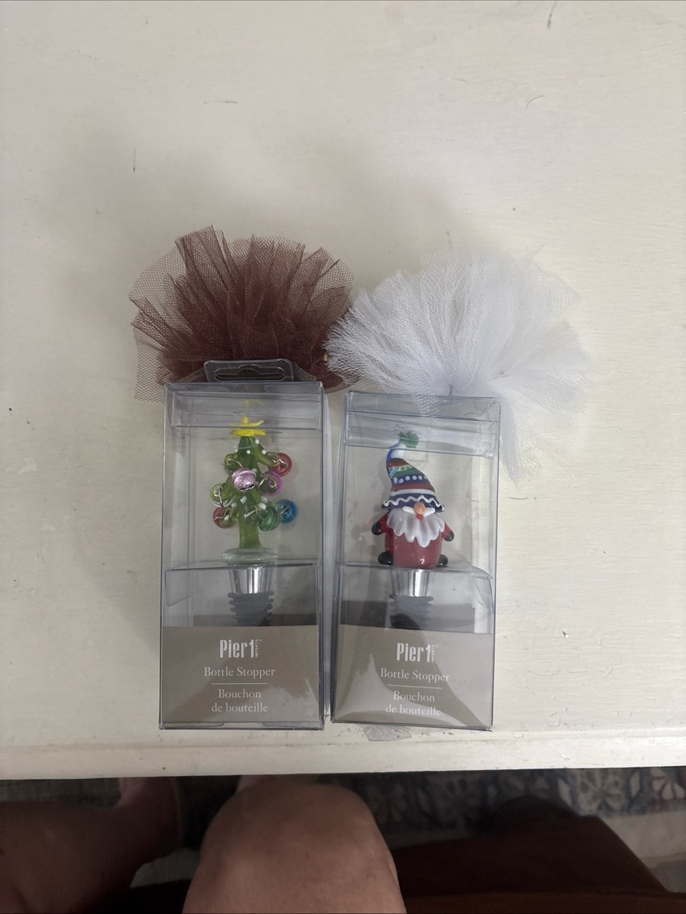 Pier One Wine Bottle Stoppers Christmas (2)